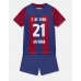 Billige Barcelona Frenkie de Jong #21 Børnetøj Hjemmebanetrøje til baby 2023-24 Kortærmet (+ korte bukser)